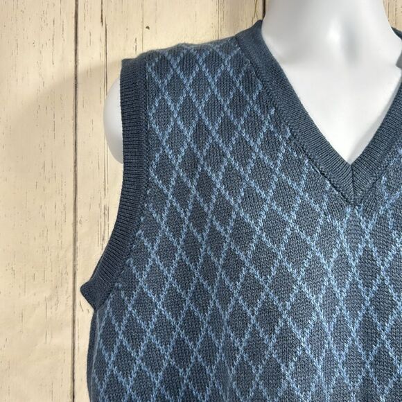 Alpaca Fina Blue Argyle Alpaca Wool Sweater Vest Mens Size L
Academia Cozy - Picture 3 of 13
